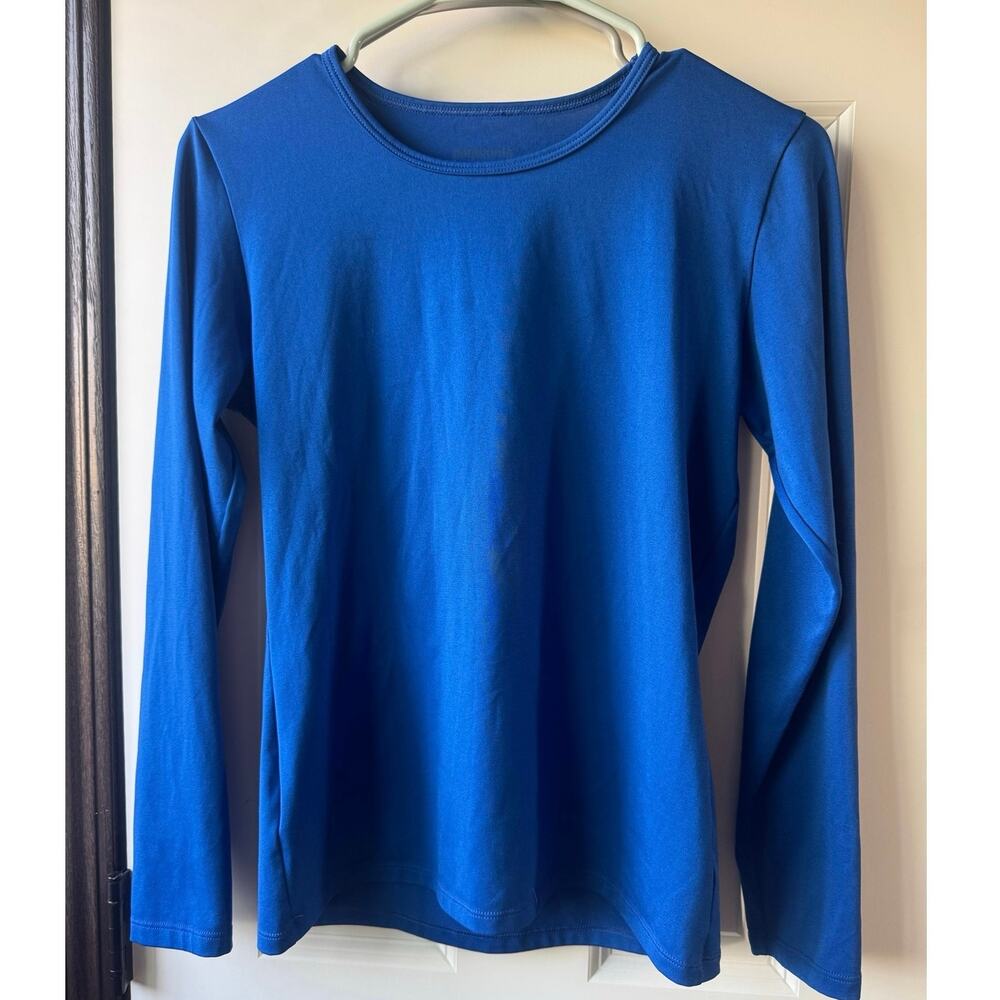 Patagonia Blue Long Sleeve Capilene Performance Shirt Activewear Top Women's